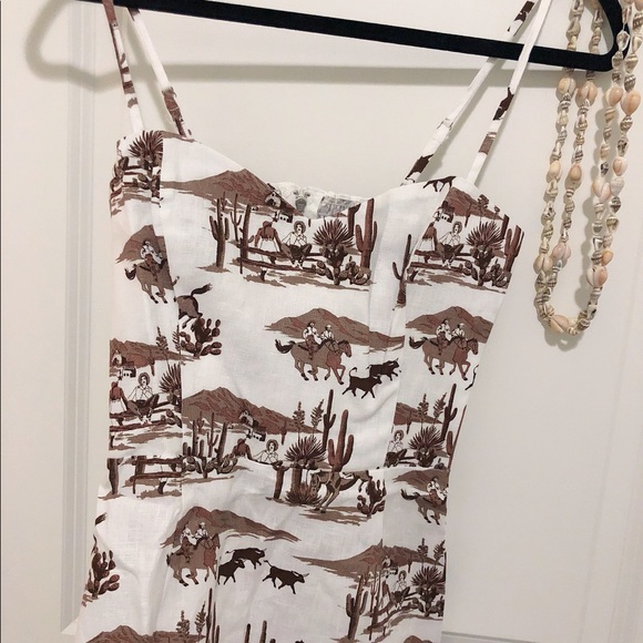 NWOT Reformation Roarke Linen Dress Sonora - Picture 5 of 7